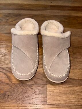 ORTHOFEET tan Charolette slipper